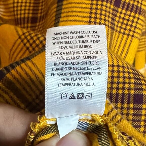 Terra & Sky Ochre Harvest Plaid Button Down Shirt - Picture 8 of 8